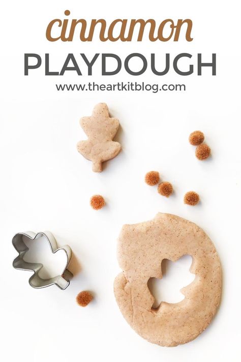 We've been making all sorts of naturally scented playdough lately and recently whipped up a batch of yummy smelling cinnamon playdough. Oh, it smells SO good! You know how much we love our homemade playdough (especially scented with essential oils or spices)! via @theartkit Mothercould Playdough, Cinnamon Scented Playdough, Homemade Cinnamon Playdough, How To Make Playdough, Cinnamon Playdough Recipe, Cinnamon Playdough, Cinnamon Play Dough, Easy Playdough, Scented Playdough