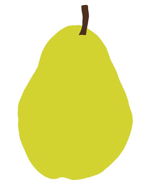 Pear Blossom Illustration, Pear Illustration Cute, Pear Illustration, Flat Fruit Illustration, Minimal Fruit Illustration, Pear Artwork, Pear Art, Bartlett Pears, Vegetable Illustration