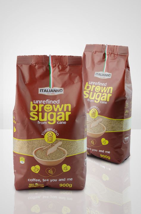 Check out this @Behance project: "Italianno Brown Sugar" https://www.behance.net/gallery/42676761/Italianno-Brown-Sugar Jaggery Packaging, Sugar Packaging Design, Fresh Food Packaging, Bakery Packaging Design, Sugar Packaging, Glass Shelves Decor, Tiny Cooking, Turbinado Sugar, Food Stock