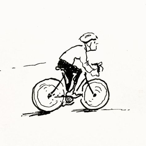 Bike Illustration Design, Cyclist Drawing, Biking Drawing, Riding Bike Illustration, Bicycle Doodle, Cycling Drawing, Bike Doodle, Cyclist Illustration, Cycling Illustration