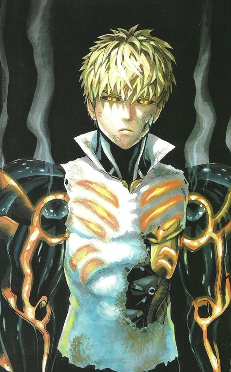 One Punch Man Artwork Genos by corphish2 Genos One Punch Man, Anime One Punch Man, Saitama One Punch, Saitama One Punch Man, One Punch Man Manga, One Punch Man Anime, Man Illustration, Anime Version, Male Cosplay