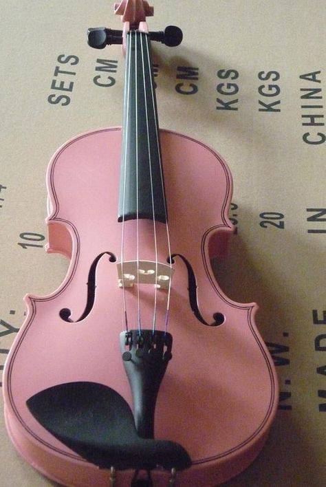 pink violin Pink Violin Aesthetic, Pink Violin, Cool Violins, Violin Instrument, Violin Design, Violin Art, Electric Violin, Rina Kent, Ben Hardy