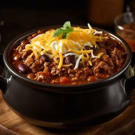 Beef and Black Bean Chili - Sisters Know Best Chilli Recipe Black Bean, Chilis Black Beans Recipe, Steak And Black Bean Chili, Chili’s Black Beans Recipe, Black Bean Beef, Black Bean Mushroom Chili, Beef And Black Bean, Black Bean Chili Recipe, Beef Chilli