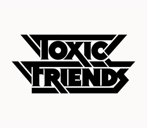 Toxic Logo, Toxic Friends, Music Logo, Music Band, Logo Mark, Design Design, Music Bands, Mood Boards, Logo Design