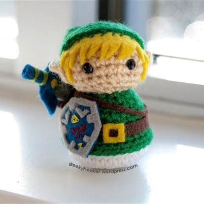 Patrón Link, de The Legend of Zelda Link Zelda, Toy Art, Stuffed Toys, The Legend Of Zelda, Creepy Cute, Amigurumi Doll, Legend Of Zelda, Cute Pattern, Amigurumi Pattern