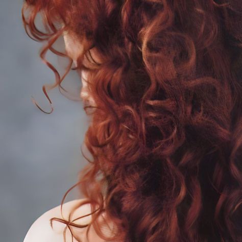 Flowers In Red Hair, Red Hair Princess Aesthetic, Copper Hair Aesthetic Faceless, Red Brown Hair Aesthetic, Red Hair Aesthetic Faceless, Tauriel Aesthetic, Long Curly Ginger Hair, Rosetta Pixie Hollow, Colette Aesthetic