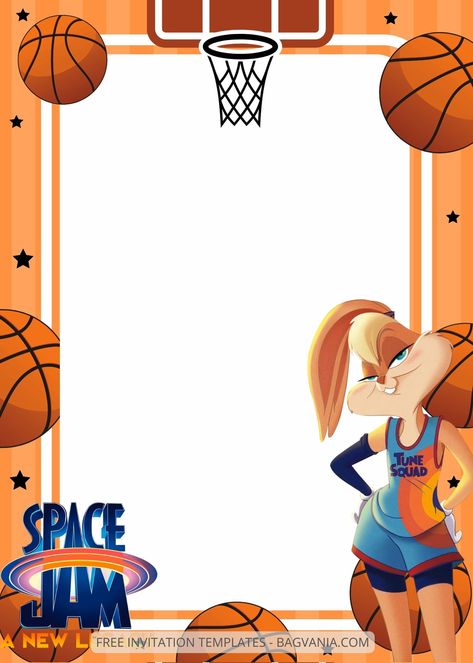 Cheer Exercises, Space Jam Theme, Basketball Birthday Invitations, Free Printable Invitations Templates, Fun Party Themes, Free Printable Birthday Invitations, Basketball Birthday, Free Printable Invitations, Disney Invitations