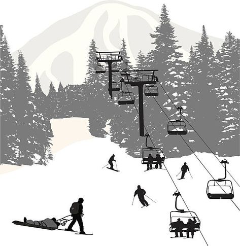 99 Chairlift Vector Silhouette Illustrations & Clip Art - iStock Ski Drawing, Ski Patrol, Ski Print, Vector Silhouette, Silhouette Illustration, Digital Portrait Art, Winter Painting, Ski Lift, Free Vector Graphics