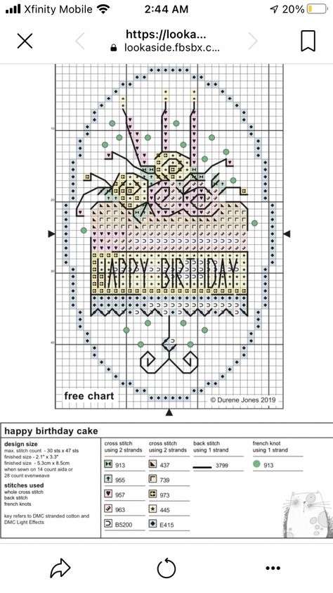 Birthday Cross Stitch Patterns Free, Dmc Cross Stitch Patterns Free, Happy Birthday Cross Stitch, Cross Stitch Birthday, Birthday Cross Stitch, Durene Jones, Butterfly Cross Stitch Pattern, Cross Stitch Family, Stitch Birthday