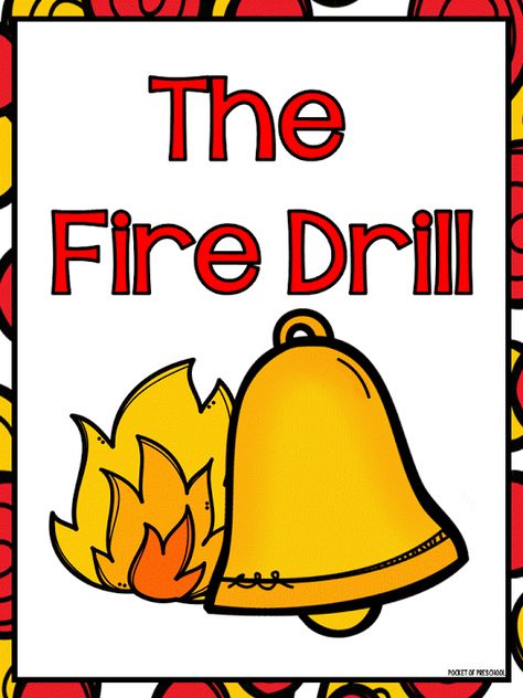 Pocket of Preschool: fire drill Fire Safety Poster, Safety Activities, Fire Safety Activities, Fire Safety Preschool, Pocket Of Preschool, Fire Safety Week, Fire Prevention Week, Scary Kids, Safety Procedures