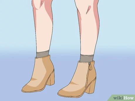 3 Ways to Wear Socks with Boots - wikiHow Fall Boots With Socks, How To Wear Boot Socks, Chelsea Boots With Socks Outfit, Ankle Boots With Socks Outfit, Boot Socks Outfit, Chelsea Boots With Socks, Socks With Ankle Boots, Socks With Jeans, Ankle Boots With Socks