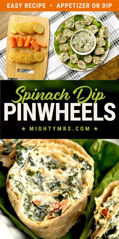 These creamy spinach dip pinwheels are made with spinach and fresh vegetables seasoned with Knorr® vegetable dip mix all rolled up in a tortilla. Easy! Dips To Take Camping, Knorr Vegetable Dip, Creamy Spinach Dip, Spinach Tortilla, Vegetable Dip, Spinach Artichoke Dip Recipe, Pinwheel Recipes, Spinach Dip, Super Easy Recipes