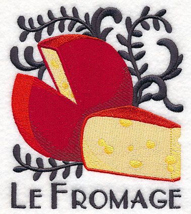 Machine Embroidery Designs at Embroidery Library! - Embroidery Library Design, French Cheese, Flour Sack Towels, Embroidery Library, Kitchen Tea, Kitchen Tea Towels, Embroidery Pattern, Embroidery Applique, Tea Towel