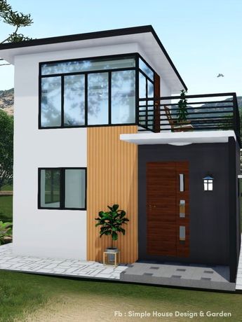 Loft Exterior Design, Modern Loft House Design, Loft Type House, Small House Design Ideas, Loft Exterior, Modern Loft House, Home Decor Ideas Modern, Home Design Modern, Loft Type