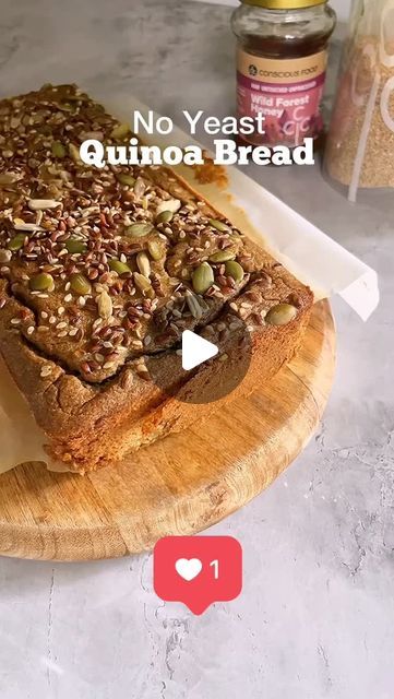 Quinoa Bread, Soak Chia Seeds, Seed Bread, Bread Ingredients, Quick Healthy Meals, Easy Bread Recipes, Quick Healthy, Chia Seeds, 4 Hours