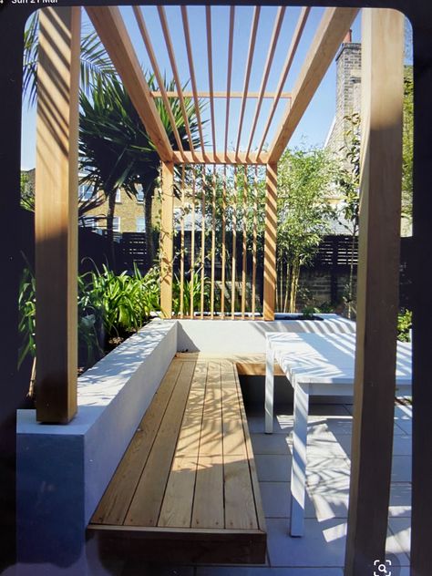 Planning Garden, Garden Design London, Planters Garden, Contemporary Garden Design, Gardening Design, Gardening Landscaping, Modern Pergola, Courtyard Design, Landscaping Garden