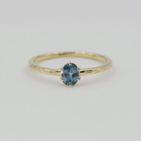 Senior Rings, Graduation Rings, Cute Engagement Rings, Gold Promise Rings, Teal Sapphire, Montana Sapphire, Blue Sapphire Rings, Pretty Rings, Deep Teal