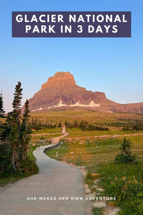 3 Days In Glacier National Park, Hidden Lake Glacier National Park, Seattle Road Trip, Glacier National Park Itinerary, Glacier National Park Vacation, Glacier National Park Trip, Usa Trips, Montana Trip, Vacation 2024