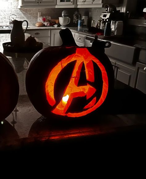 #avengers #pumpkin #pumpkincarvingideas #halloween #marvel #marvelavengers Marvel Pumpkin Ideas, Pumpkin Carving Ideas Medical Theme, Avenger Pumpkin Carving, Carving Designs Pumpkin, Carved Pumpkins Disney, Easy Harry Potter Pumpkin Carving Ideas, Easy Pumpkin Designs Carving, Pacman Pumpkin Carving, Pumpkin Carving Ideas Movies