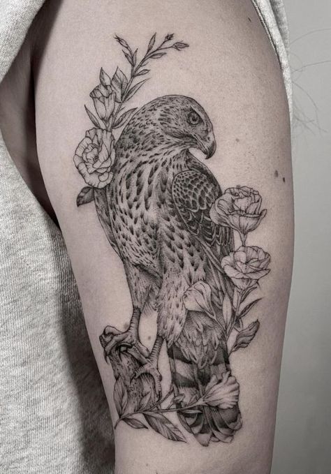 25+ Amazing Hawk Tattoos with Meanings 2 Hawk Tattoos, Dreamcatcher Tattoo Meaning, Snake Tattoo Meaning, Meaning Of Arrow Tattoo, Cosmic Tattoo, Hawk Tattoo, Crystal Tattoo, More Feminine, Tato Lengan