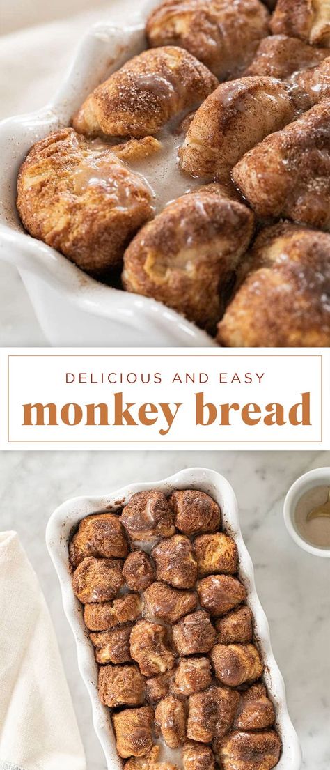 Monkey Bread Bake, Monkey Bread With Croissants, Croissant Monkey Bread, Monkey Bread For A Crowd, Monkey Bread In Bread Pan, Monkey Bread 1 Can Biscuits, Monkey Bread In 9x13 Pan Biscuits, Single Serving Monkey Bread, Easy Pull Apart Monkey Bread