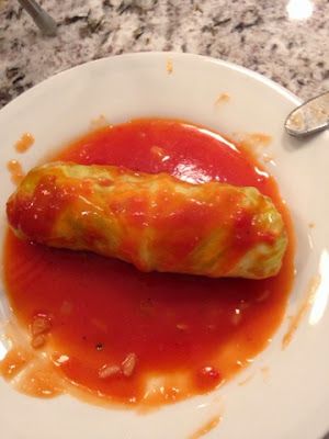 Trust the Vegetarian: Meatless Golumpki, or Stuffed Cabbage Vegetarian Stuffed Cabbage, Meat