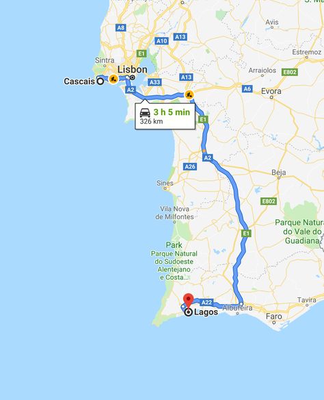 The fastest route from Lisbon to the Algarve Day Trips From Lisbon, Albufeira, Algarve Portugal, Portugal Travel, Travel Stuff, Wine Tour, Walking Trails, Wine Region, Algarve