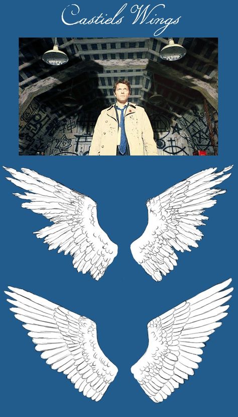 I honestly really want a Cass tattoo. Like, TXF is pretty much my all time favorite show but Cass from Supernatural is one of my favorite characters ever SO.... Castiel Tattoo Ideas, Castiel Wings Tattoo, Supernatural Tattoo Ideas, Supernatural Wings Tattoo, Angel Wings Supernatural, Supernatural Angel Wings, Castiel Wings, Supernatural Angel Wings Tattoo, Supernatural Castiel Wings