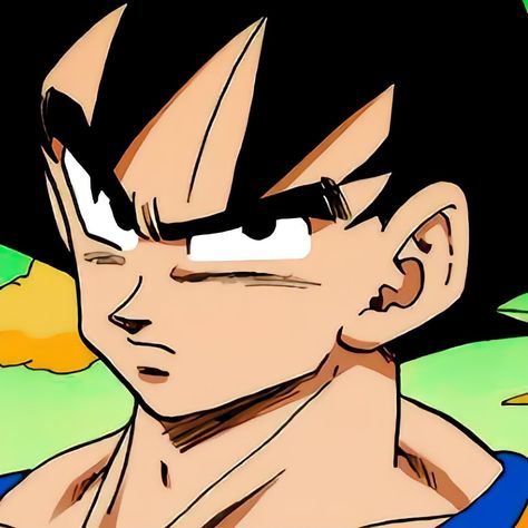 Goku Stance, Goku Side Profile, Namek Goku, Goku Face, Goku Pfp, Goku Icon, Goku Pics, Dragonball Goku, Goku Manga