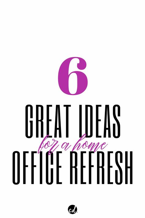 Great Ideas For A Home Office Refresh - 6 Awesome Ways To Refresh Your Home Office Workspace: Get your work motivation up by refreshing your workspace with a few simple ideas! @chloedominik #homeofficerefresh #homeofficeideas Home Office Refresh, Office Refresh, Home Office Workspace, Getting Dumped, Office Layout, Work Motivation, Good Motivation, Refresh Your Home, Office Workspace