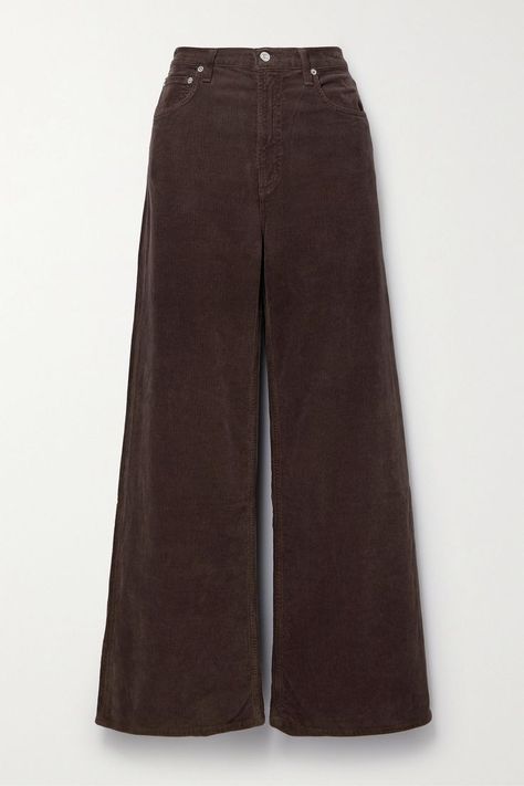 Corduroy Pants Wide Leg, Clothes From The 70s, 60 Fashion 60s Style, Brown Wide Leg Pants Outfit, Corduroy Clothes, Brown Wide Leg Pants, 60s Pants, Corduroy Wide Leg Pants, Corduroy Pants Outfit