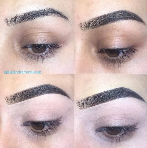 Mini Brow Tutorial | Natural Looking Eyebrows | Filled in Arched Eye Brows | Thick Eyebrows | Black Brows | Eye Brows On Fleek  #eyebrows #eyebrowsonfleek #brows #thick #natural #filledin  Pin: @amerishabeauty Black Thick Eyebrows, Brow Tutorial For Thick Brows, Fleek Eyebrows, Square Eyebrows, Natural Looking Eyebrows, Eyebrow Sculpting, Brow Goals, Lashes And Eyebrows, Eyebrow Lift