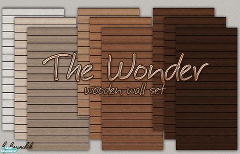 lirunchik's The Wonder Wooden Wall Set Outdoor Siding, Wooden Wallpaper, Mod Wall, Wood Wall Design, Sims 4 Challenges, Ts2 Cc, Sims 4 House Building, Sims 4 Expansions, Sims 4 House Design