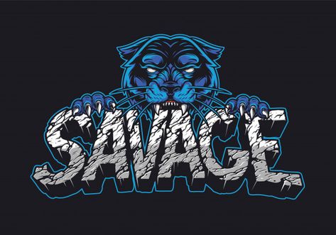 Panther Logo Design, Savage Word, Rock Font, Savage Logo, Font Families, Water Drop Logo, Savage Wallpapers, Esoteric Symbols, Clothing Store Displays