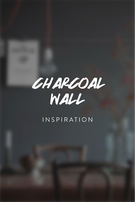 Charcoal Walls – Jaymee Srp Dark Grey Feature Wall, Charcoal Living Rooms, Grey Feature Wall, Charcoal Wall, Dark Gray Bedroom, Dark Grey Living Room, Dark Accent Walls, Grey Walls Living Room, Charcoal Walls