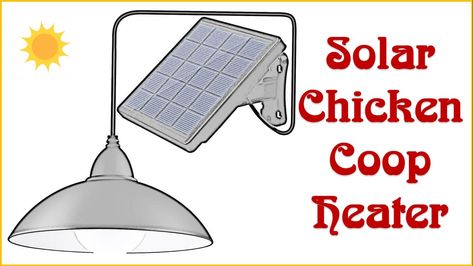 Solar Chicken Coop Heater: Solar Heat Lamp for Chicken Coop Diy Chicken Coop Heater, Solar Chicken Coop Heater, Heat Lamp In Chicken Coop, Heating Chicken Coop, Chicken Coop Lights, Solar Chicken Coop, Chicken Heater, Chicken Coop Winter, Solar Heater Diy