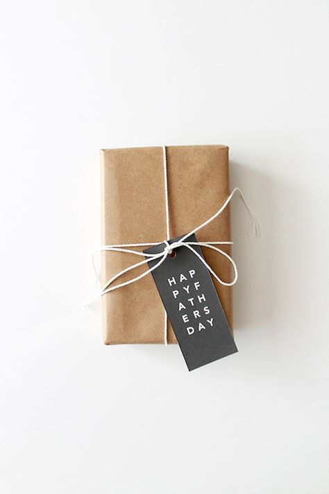 printable father’s day gift tags – almost makes perfect Creative Corporate Gifts, Brown Paper Packages, Professional Gifts, Classy Wedding, Wrapping Ideas, Modern Gift, Simple Gifts, Printable Gift, Wedding Package