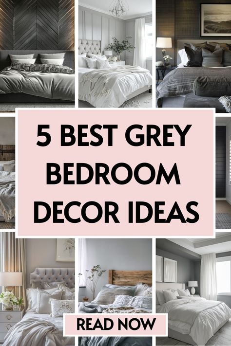 💡 Refresh your bedroom design with our professional tips on incorporating grey bedroom furniture. Whether you're updating your main suite or guest room, our article has the inspiration you need. Tap to discover more and start your transformation! 🖌️🛋️ Grey Bedroom Decor Ideas, Cream And Grey Bedroom, Grey Headboard Bedroom, Grey Colour Scheme Bedroom, Grey Bedroom Paint, Grey And Gold Bedroom, Grey Bedroom Set, Winter Bedroom Decor, Dark Gray Bedroom