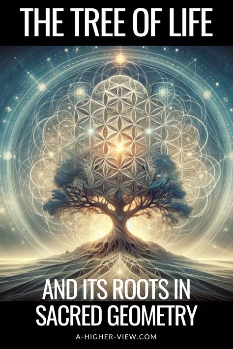 The Tree of Life in sacred geometry is a symbol of interconnectedness and our soul’s progression from the physical world toward the spiritual realm  From the Kabbalah to the ancient Egyptians, the Tree of Life has played a central role in sacred geometry and spiritual and mystical traditions throughout history.  We explore the symbolism and significance of the symbol, its relationship to Kabbalah and it’s role in sacred geometry.  #treeoflife #sacredgeometry #symbolsandmeanings #spirituality Tree Of Life Geometry, Alchemy Symbols Sacred Geometry, Life Is A Mirror, Kabbalah Tree Of Life, Sacred Geometry Meanings, Tree Of Life Meaning, Sacred Geometric Pattern, Angelic Symbols, Spiritual Angels