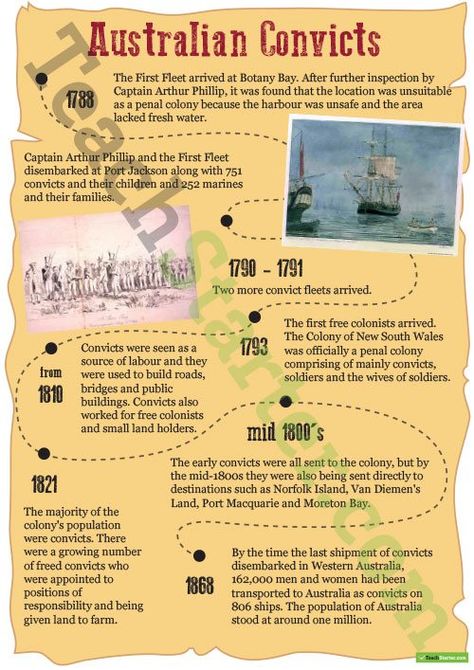 Australian Convicts Timeline Australian Convicts, Novel Writing Outline, Primary History, History Teaching Resources, First Fleet, Indigenous Education, Study In Australia, Ned Kelly, Social Studies Notebook