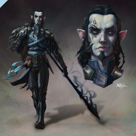 Elf Character Design, Dragon Elf, Warlock Dnd, Dnd Elves, Character Commission, Half Elf, Elf Characters, Pathfinder Character, Elf Art