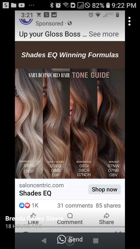 Ashy Brunette, Redken Toner, Color Formulas, Redken Shades, Redken Shades Eq, Tone Hair, Milk And Honey, Hair Updos, Up Hairstyles