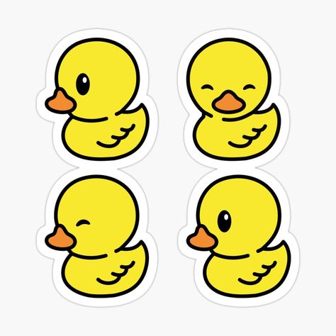 Duck Stickers, Duck Cartoon, Farm Activities, Birthday Cake Topper Printable, Stickers Kawaii, Baby Ducks, Work Activities, Baby Ornaments, Infant Activities