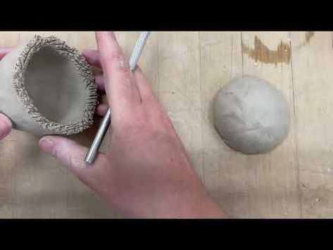 Joining Two Pinch Pots - YouTube Ceramic Egg, Pinch Pot, Pinch Pots, Dry Clay, Air Dry Clay, Air Dry, Egg, Ceramics