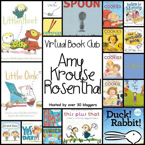 Book Activities for books written by Amy Krouse Rosenthal featured author at Virtual Book Club for Kids at The Educators' Spin On It Story Stretchers, Amy Krouse Rosenthal, Book Club For Kids, Books And Activities, Childrens Books Activities, Literature Activities, Kids Book Club, Author Study, Author Spotlight