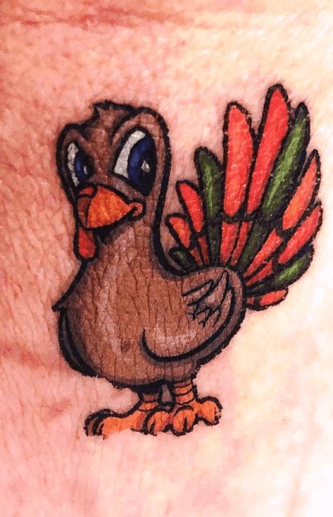 Thanksgiving Tattoo Design Images (Thanksgiving Ink Design Ideas) Small Turkey Tattoo, Thanksgiving Flash Tattoo, Thanksgiving Tattoo Ideas, Thankful Tattoo Ideas, Turkey Tattoo For Women, Thanksgiving Tattoo, Turkey Tattoo, Turkey Tattoos, Tattoo Design Ideas