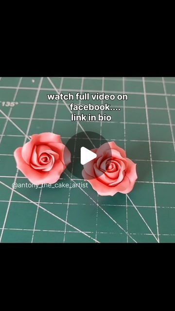 Antony Bidesh on Instagram: "How to make rose with fondant the full video is available on facebook.. Go to bio then click facebook link . . . Hi this is the easiest way to nake fondant rose . . . #fondant #fondantrose #fondantflower #cake #cakes #cakeart #cakedesign #chocolate #baking #cakedecorating #birthdaycake #weddingcake" Fondant Rose Tutorial, Ombre Rose, Fondant Rose, How To Make Rose, Fondant Cake Topper, Tall Cakes, Rose Tutorial, Facebook Link, Fondant Flowers