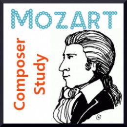 Mozart is a great choice for a homeschool composer study. Mozart Music, Composer Study, Homeschool Music, Music Curriculum, Preschool Music, Elementary Music Classroom, Music Appreciation, Classical Conversations, Piano Teaching