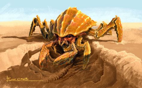 Trench Crab Giant Crab Fantasy Art, Fantastic Beasts Creatures, Video Game Developer, Monster Artwork, Beast Creature, Flash Games, Game Developer, Cool Monsters, Fantasy Beasts