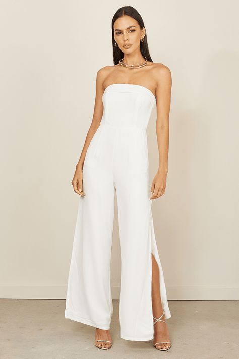 Shop our collection of sale items at JAUS, Australian clothing labels in Michigan USA. Free 2-3 day shipping available. Brands include Nookie, Alice McCall and many more. Australian Clothing, Runaway The Label, Linen Jumpsuit, White Jumpsuit, Wide Legs, Clothing Labels, On The Side, Invisible Zipper, Online Womens Clothing